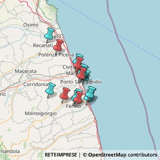 Mappa Via Emilia, 63821 Porto Sant'Elpidio FM, Italia (8.84353)