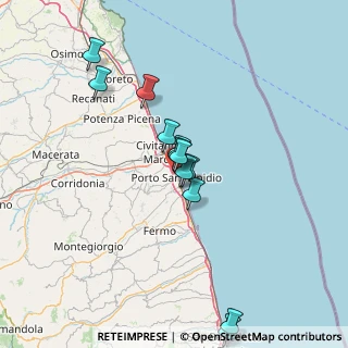 Mappa Via Emilia, 63821 Porto Sant'Elpidio FM, Italia (13.19833)