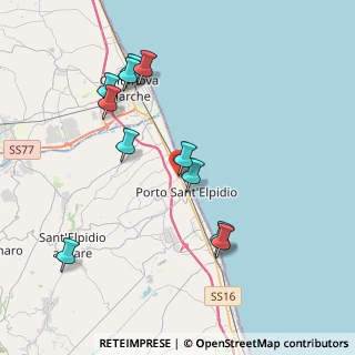 Mappa Via Emilia, 63821 Porto Sant'Elpidio FM, Italia (4.12545)
