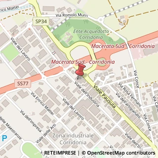 Mappa Viale dell'Industria, 70, 62014 Corridonia, Macerata (Marche)