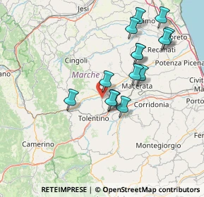 Mappa Contrada Rambona, 62010 Pollenza MC, Italia (14.59929)