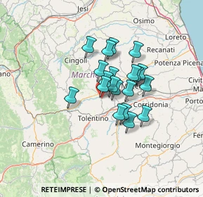 Mappa Contrada Rambona, 62010 Pollenza MC, Italia (9.1265)