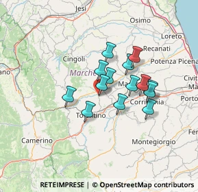 Mappa Contrada Rambona, 62010 Pollenza MC, Italia (10.35714)