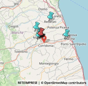 Mappa Via Martiri della Libertà, 62014 Zona Industriale MC, Italia (7.58636)