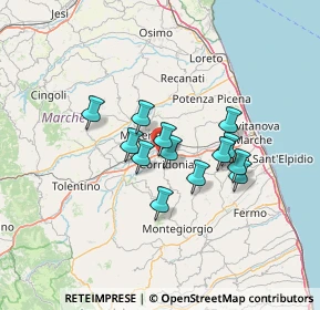 Mappa Via Martiri della Libertà, 62014 Zona Industriale MC, Italia (10.21923)