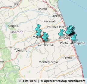 Mappa Via Martiri della Libertà, 62014 Zona Industriale MC, Italia (14.87467)