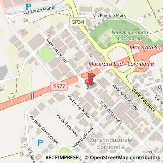 Mappa Viale del Lavoro, 117, 62014 Corridonia, Macerata (Marche)