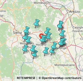Mappa Loc. Podere S. Vittorio, 53041 Asciano SI, Italia (12.0695)