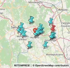 Mappa Loc. Podere S. Vittorio, 53041 Asciano SI, Italia (11.091)