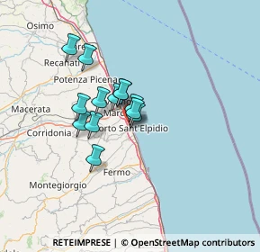 Mappa Via Merano, 63821 Porto Sant'Elpidio FM, Italia (9.19846)