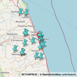 Mappa Via Merano, 63821 Porto Sant'Elpidio FM, Italia (15.19)