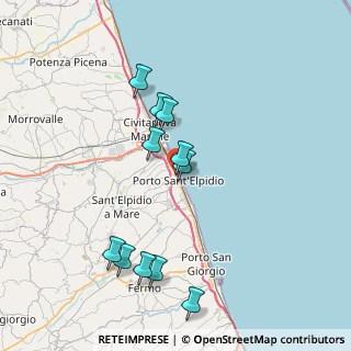 Mappa Via Merano, 63821 Porto Sant'Elpidio FM, Italia (7.75545)