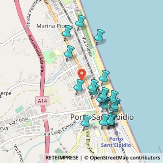 Mappa Via Merano, 63821 Porto Sant'Elpidio FM, Italia (0.5145)