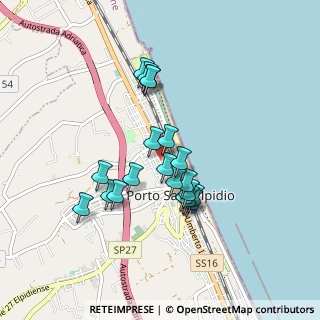 Mappa Via Merano, 63821 Porto Sant'Elpidio FM, Italia (0.7565)