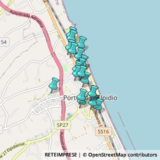 Mappa Via Merano, 63821 Porto Sant'Elpidio FM, Italia (0.5845)