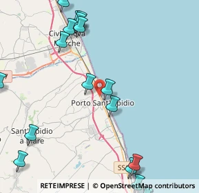 Mappa Via Merano, 63821 Porto Sant'Elpidio FM, Italia (6.05833)