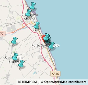 Mappa Via Merano, 63821 Porto Sant'Elpidio FM, Italia (3.37923)