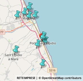 Mappa Via Merano, 63821 Porto Sant'Elpidio FM, Italia (3.80182)