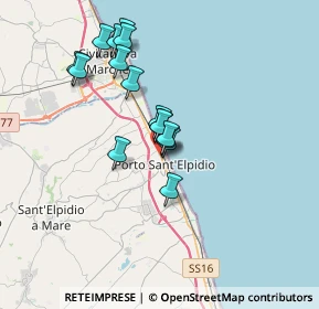 Mappa Via Merano, 63821 Porto Sant'Elpidio FM, Italia (3.00875)