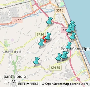Mappa Via Castellano, 63811 Sant'Elpidio a Mare FM, Italia (1.89333)