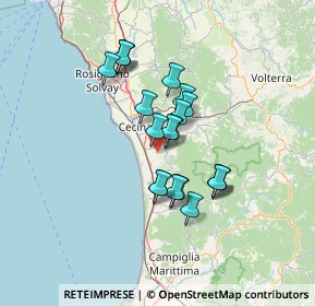 Mappa 57020 Bibbona LI, Italia (11.0225)
