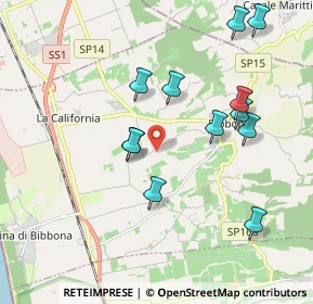 Mappa 57020 Bibbona LI, Italia (2.01667)