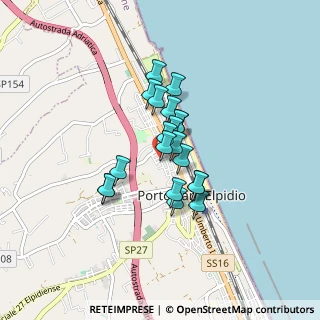 Mappa Via Piemonte, 63821 Porto Sant'Elpidio FM, Italia (0.5855)