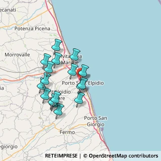 Mappa Via Piemonte, 63821 Porto Sant'Elpidio FM, Italia (6.70118)