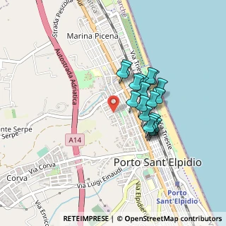 Mappa Via Piemonte, 63821 Porto Sant'Elpidio FM, Italia (0.3525)