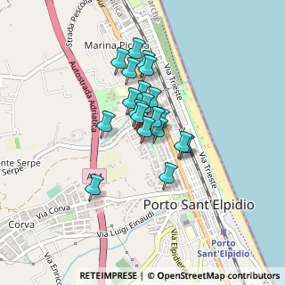 Mappa Via Piemonte, 63821 Porto Sant'Elpidio FM, Italia (0.301)