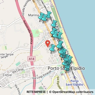 Mappa Via Piemonte, 63821 Porto Sant'Elpidio FM, Italia (0.435)