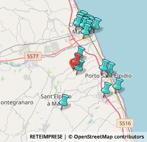 Mappa Via Ignazio Silone, 63811 Sant'Elpidio a Mare FM, Italia (3.71444)