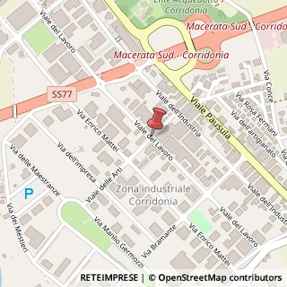 Mappa Viale del lavoro 20, 62014 Corridonia, Macerata (Marche)