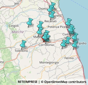 Mappa 62014 Zona Industriale MC, Italia (13.635)