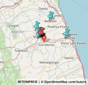 Mappa 62014 Zona Industriale MC, Italia (7.66818)