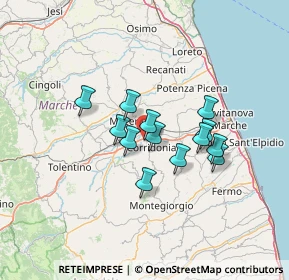 Mappa 62014 Zona Industriale MC, Italia (10.16538)