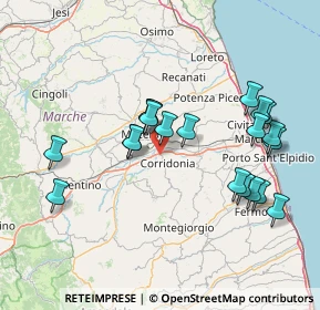 Mappa 62014 Zona Industriale MC, Italia (15.4695)