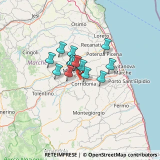 Mappa Viale dell'Industria, 62014 Macerata MC, Italia (8.53429)