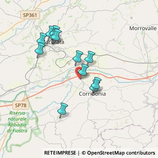 Mappa 62014 Zona Industriale MC, Italia (3.68667)