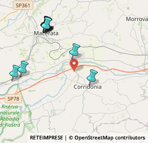 Mappa 62014 Zona Industriale MC, Italia (4.88182)