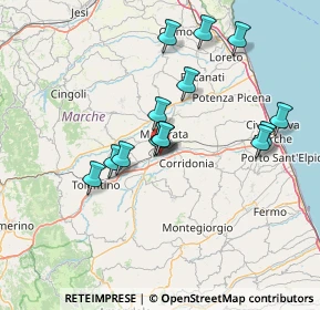 Mappa Strada Carrareccia, 62100 Sforzacosta MC, Italia (13.33143)