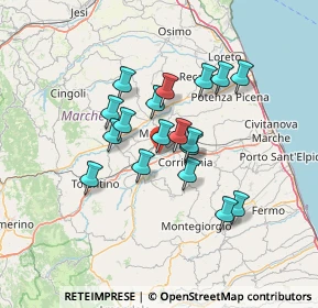 Mappa Strada Carrareccia, 62100 Sforzacosta MC, Italia (11.09944)