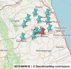 Mappa Strada Carrareccia, 62100 Sforzacosta MC, Italia (10.50083)