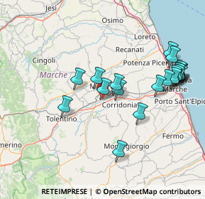 Mappa Strada Carrareccia, 62100 Sforzacosta MC, Italia (16.6995)