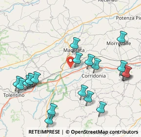 Mappa Strada Carrareccia, 62100 Sforzacosta MC, Italia (10.0315)