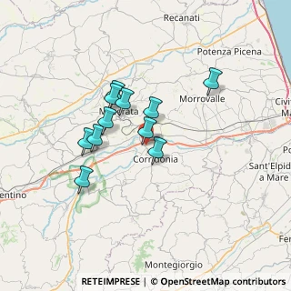 Mappa Via dell'Artigianato, 62014 Zona Industriale MC, Italia (5.63273)