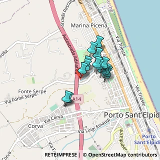 Mappa Via Libia, 63821 Porto Sant'Elpidio FM, Italia (0.25714)