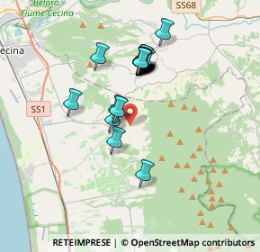 Mappa Via Campo di Sasso, 57020 Bibbona LI, Italia (3.021)