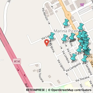 Mappa Via Liguria, 63821 Porto Sant'Elpidio FM, Italia (0.175)
