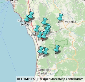 Mappa Via Vittorio Emanuele, 57020 Bibbona LI, Italia (10.894)